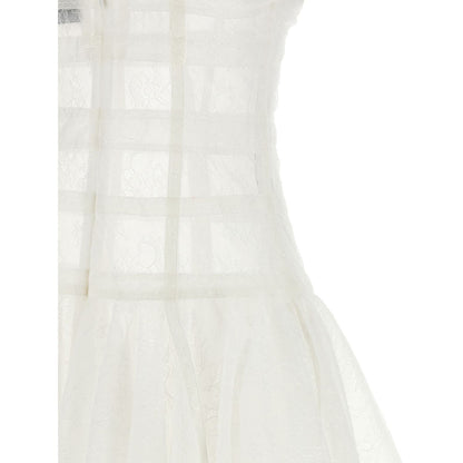 Giovanni Bedin White Polyamide Short Dress