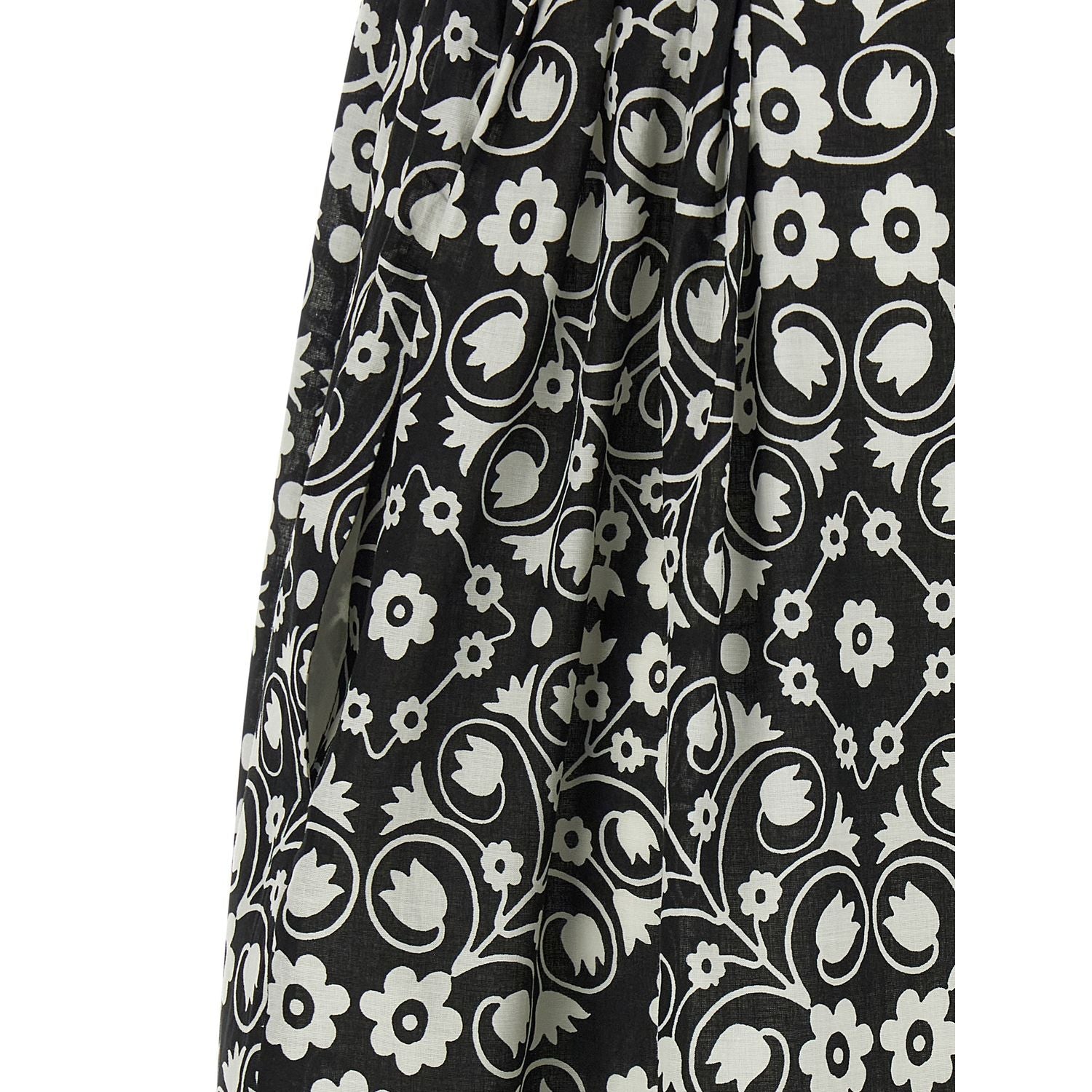 Max Mara Bicolor Cotton Long Dress