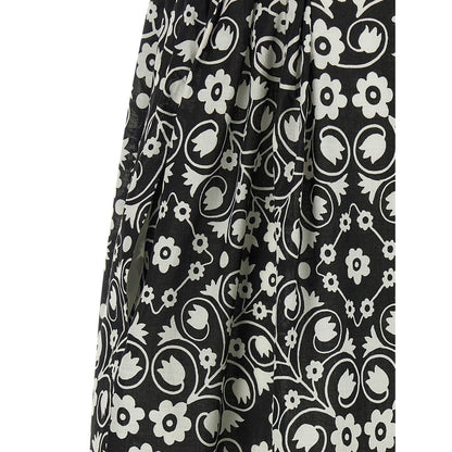 Max Mara Bicolor Cotton Long Dress