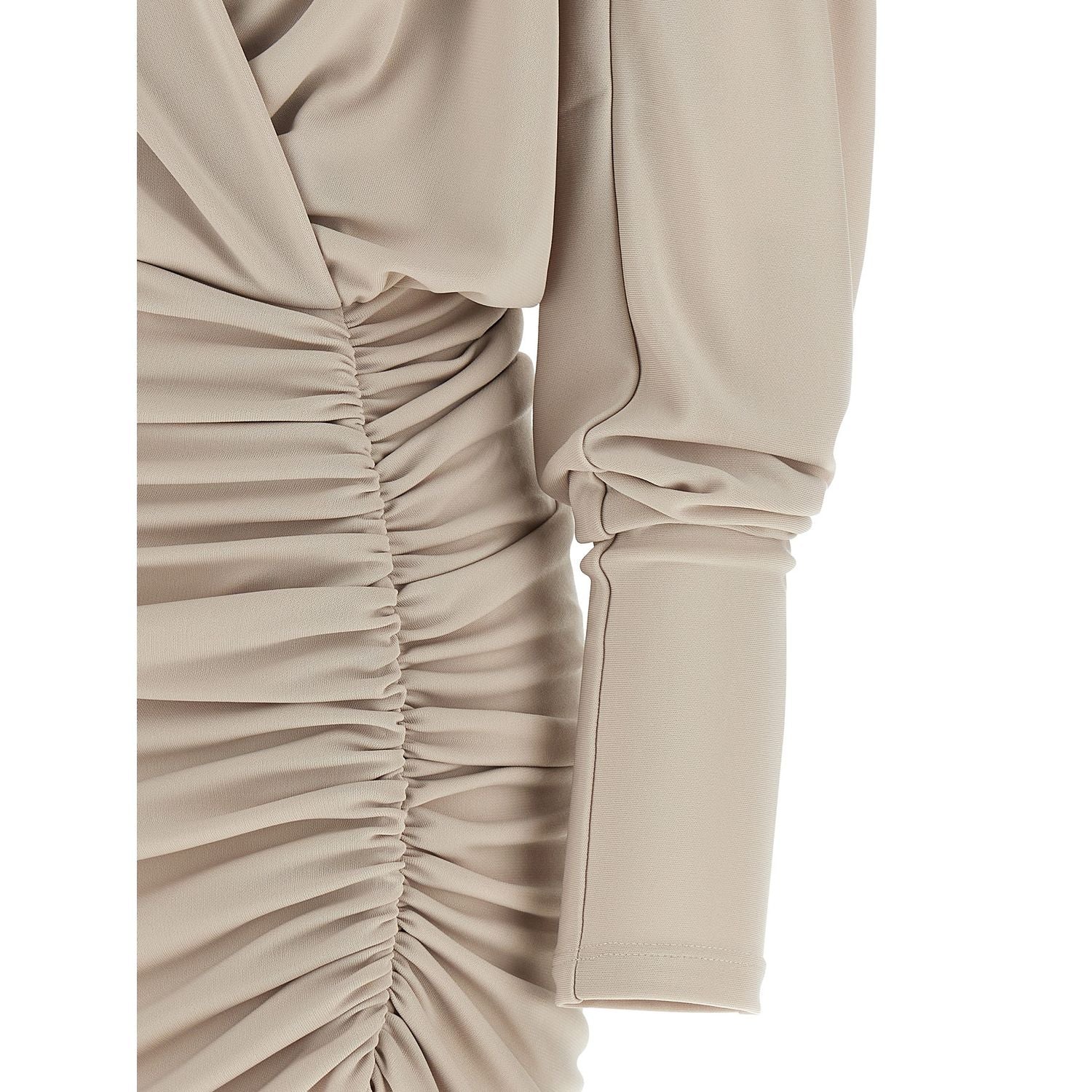 The Andamane Gray Polyester Short Dress