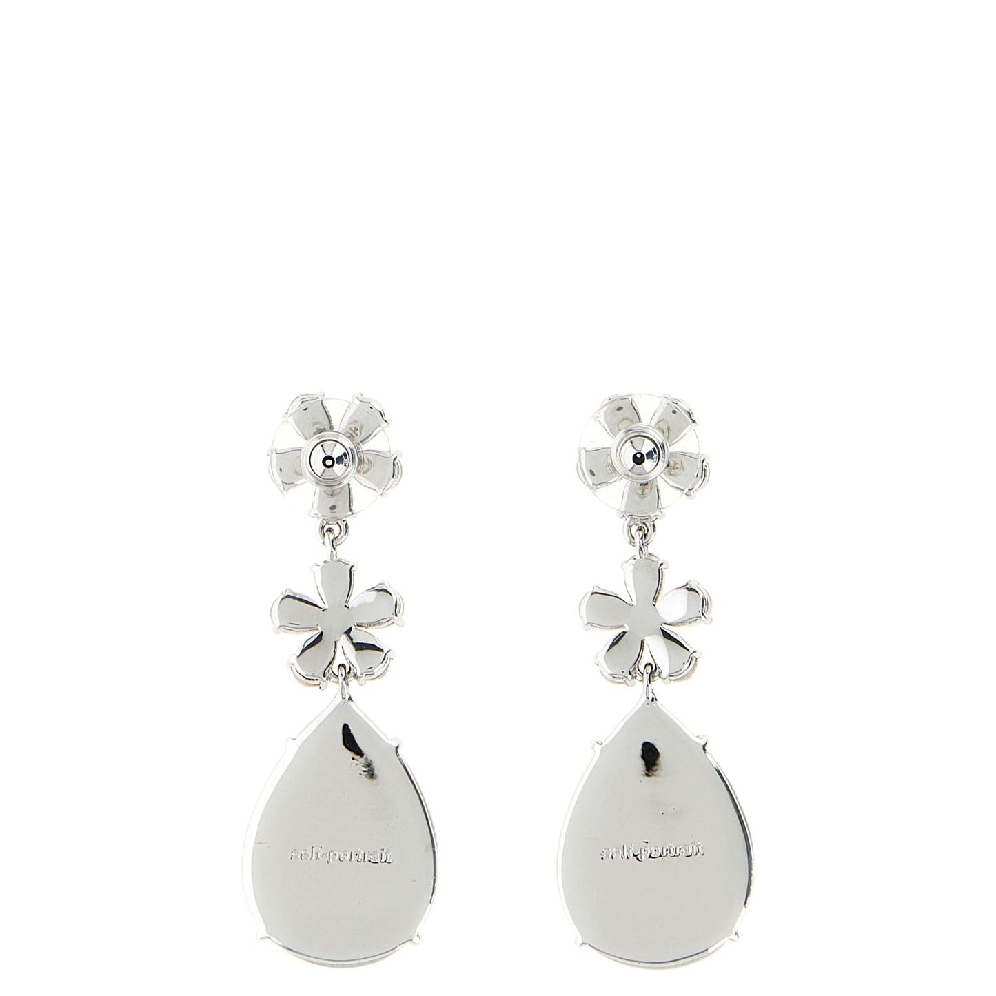 Self-Portrait Silver Brass Earrings