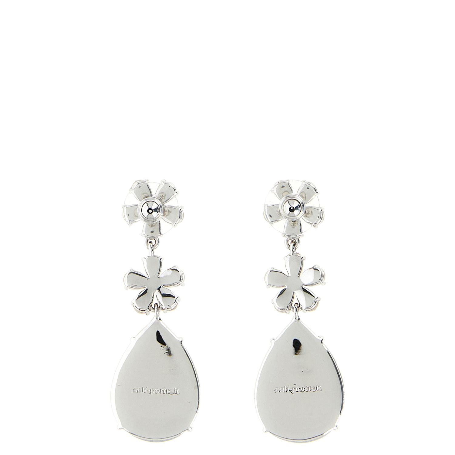 Self-Portrait Silver Brass Earrings