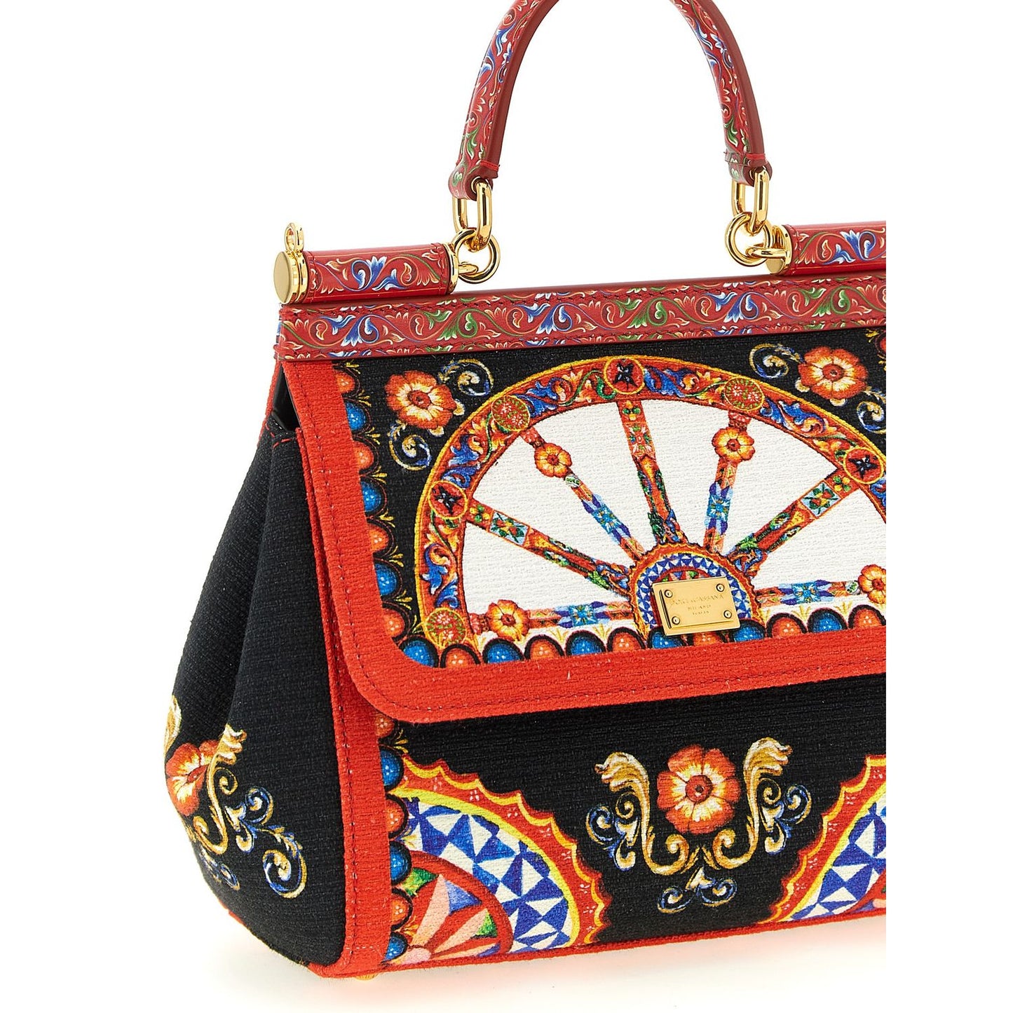 Dolce & Gabbana Multicolor Cotton Handbag