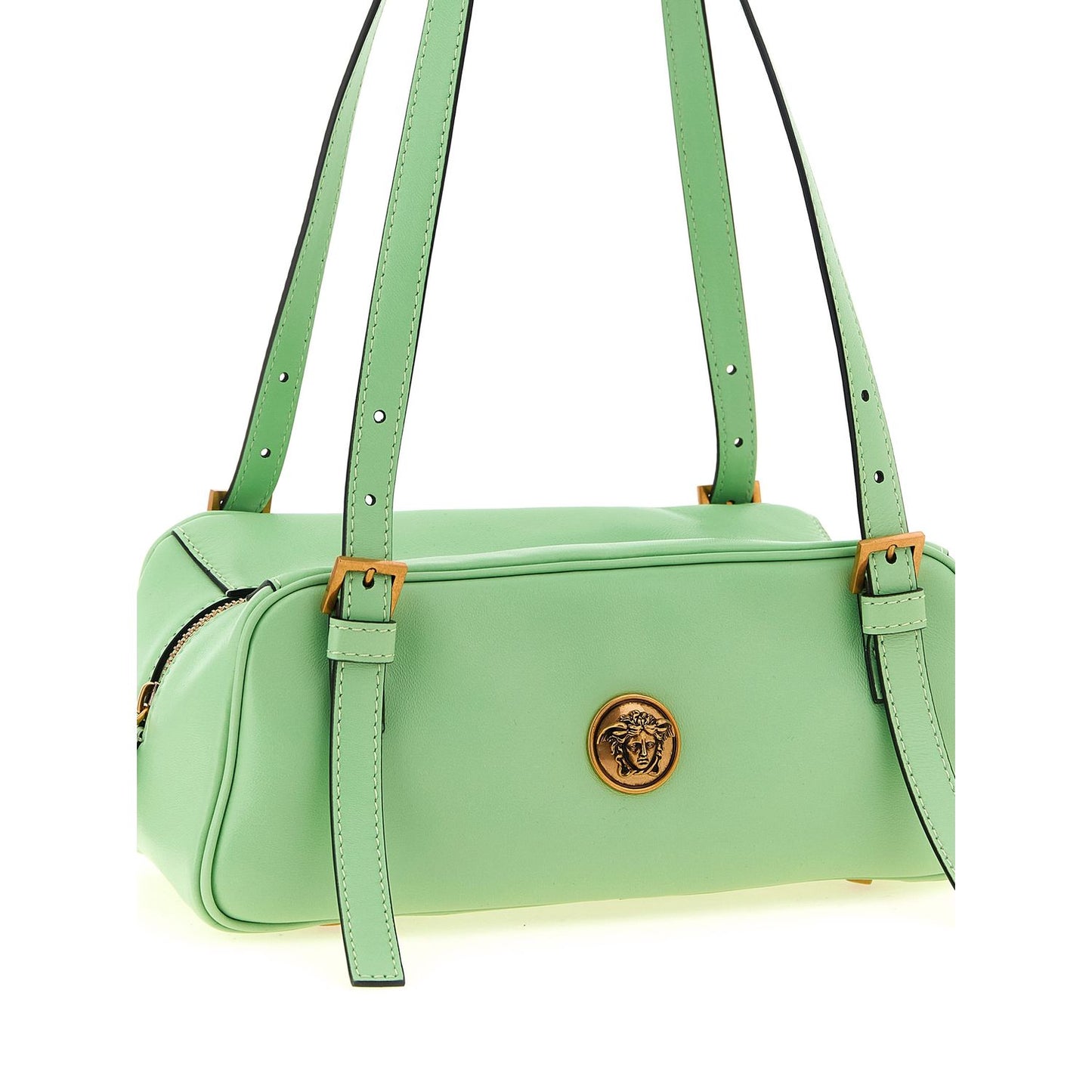 Versace Bicolor Lamb Leather Shoulder Bag