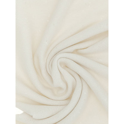 Brunello Cucinelli White Cashmere Scarf