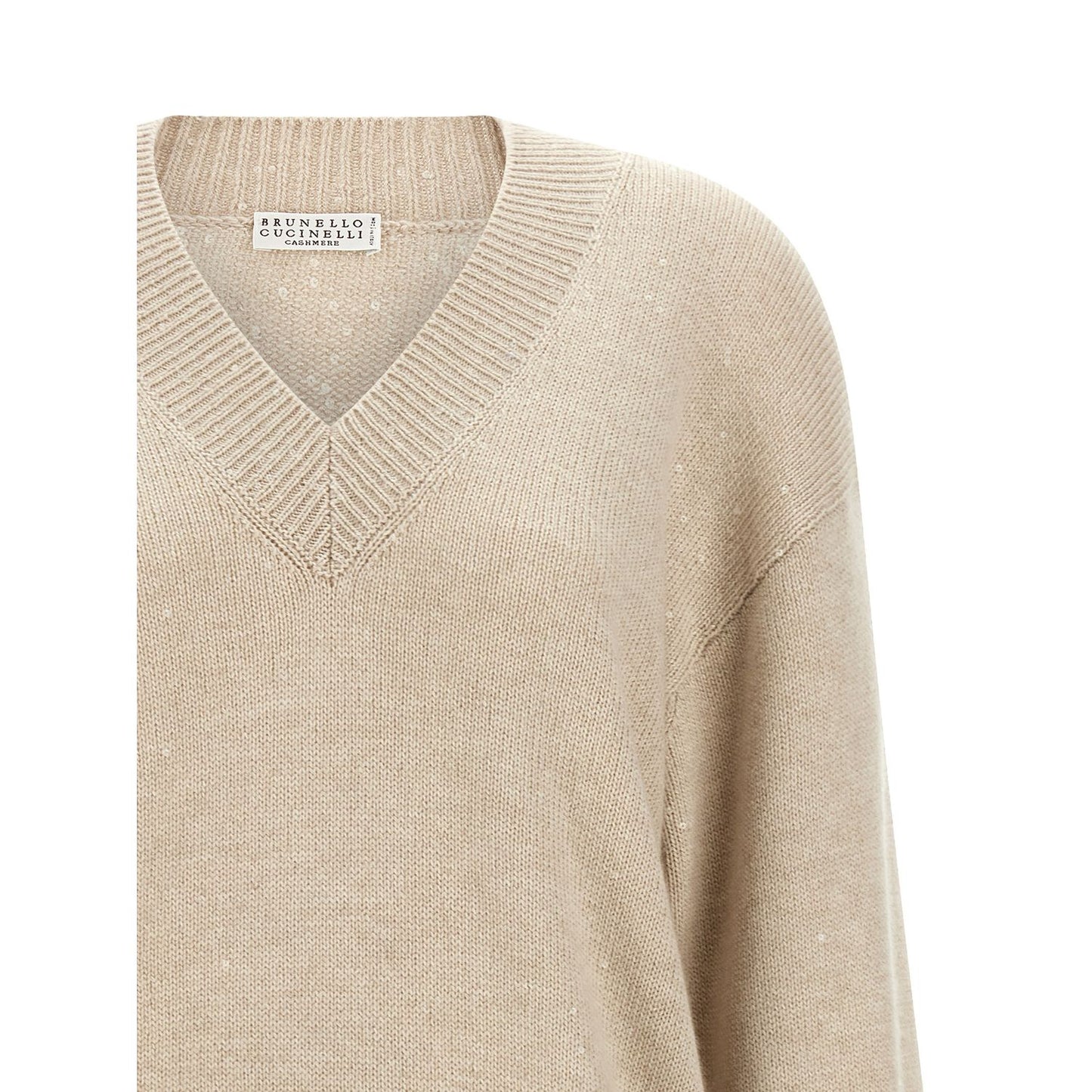 Brunello Cucinelli Beige Cashmere Cardigan