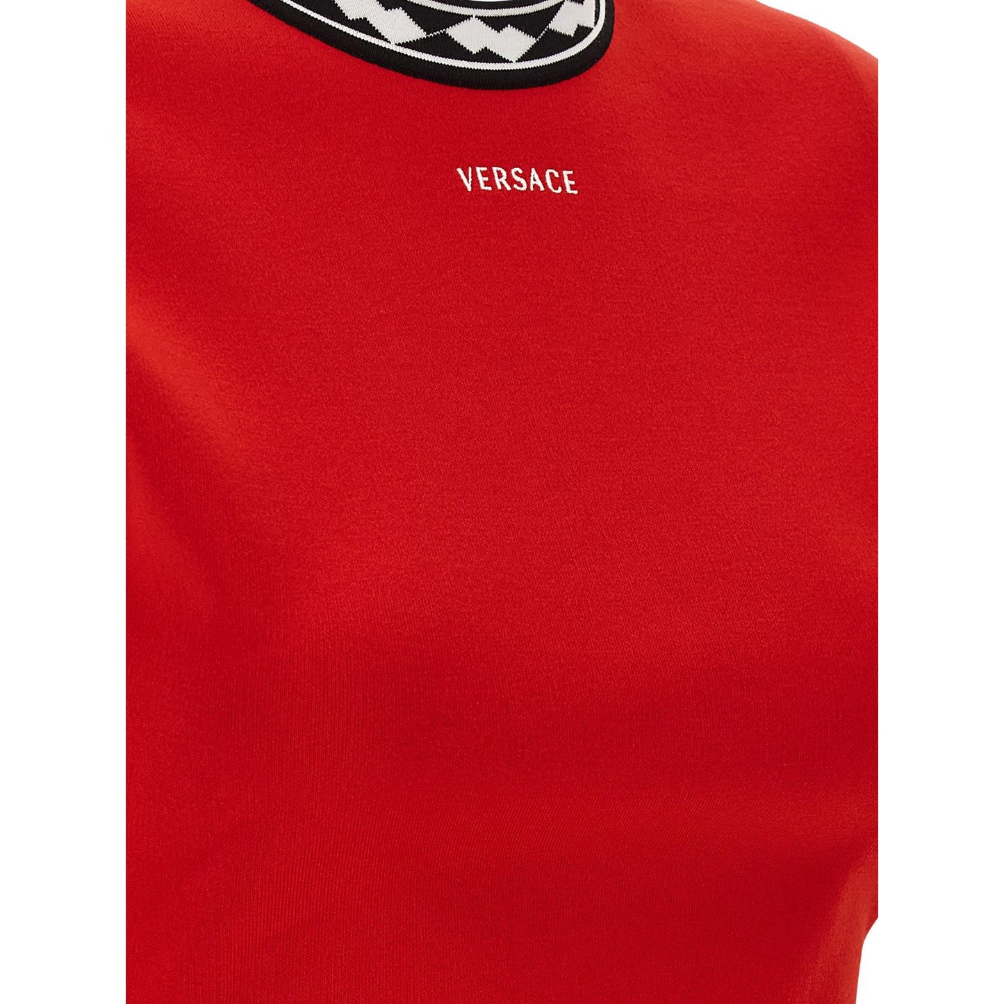Versace Multicolor Cotton Short Dress