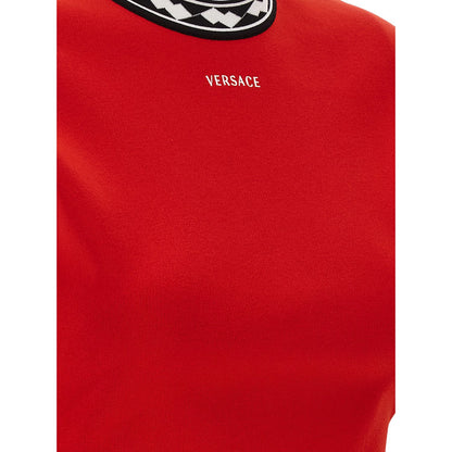 Versace Multicolor Cotton Short Dress