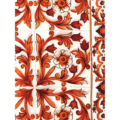 Dolce & Gabbana Orange Silk Foulard