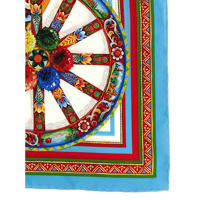 Dolce & Gabbana Multicolor Silk Scarf