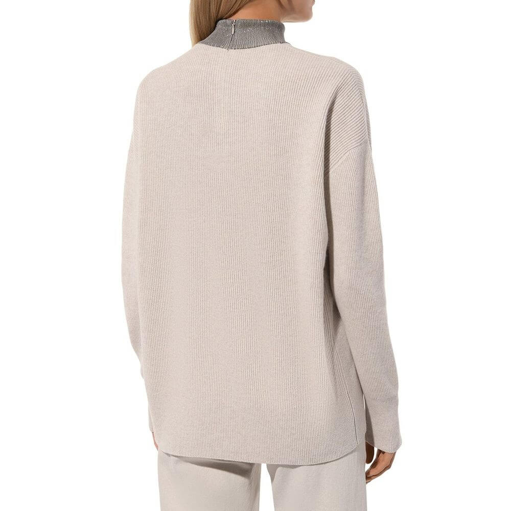 Brunello Cucinelli Beige Cashmere Sweater