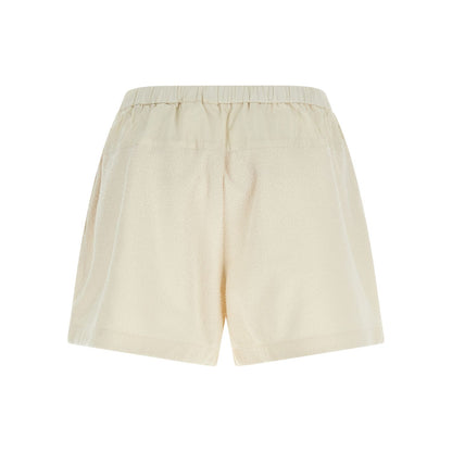 Moncler White Polyester Bermuda Shorts
