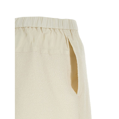 Moncler White Polyester Bermuda Shorts