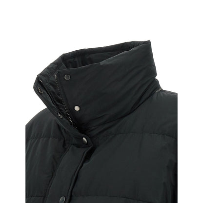 Brunello Cucinelli Black Cotton Full-Length Jacket