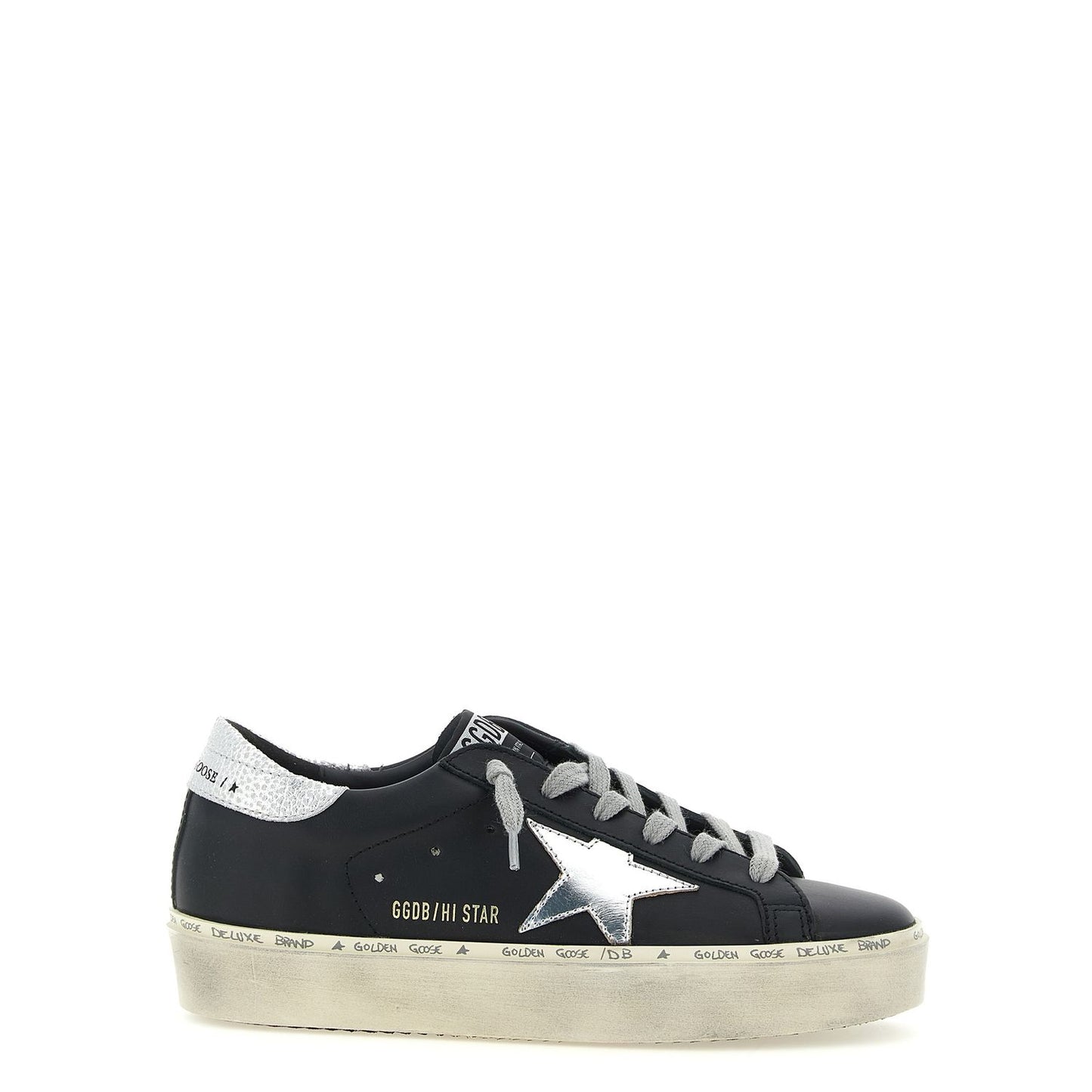 Golden Goose Black Cowhide Chunky Sneakers