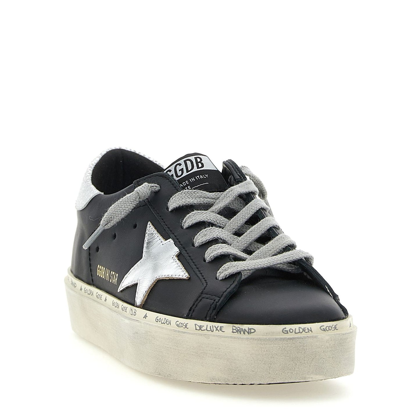 Golden Goose Black Cowhide Chunky Sneakers