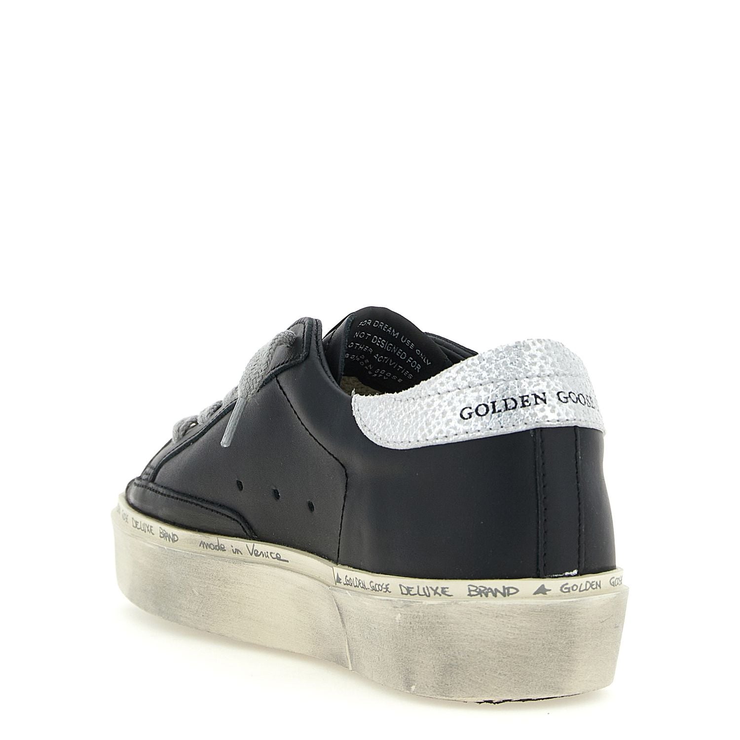 Golden Goose Black Cowhide Chunky Sneakers