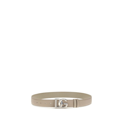 Dolce & Gabbana Beige Calf Leather Bos Taurus Regular Belt