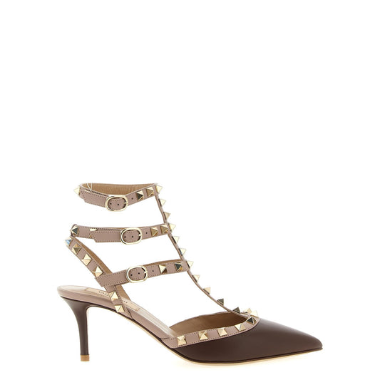 Valentino Garavani Multicolor Lamb Leather Mid Heel Pumps