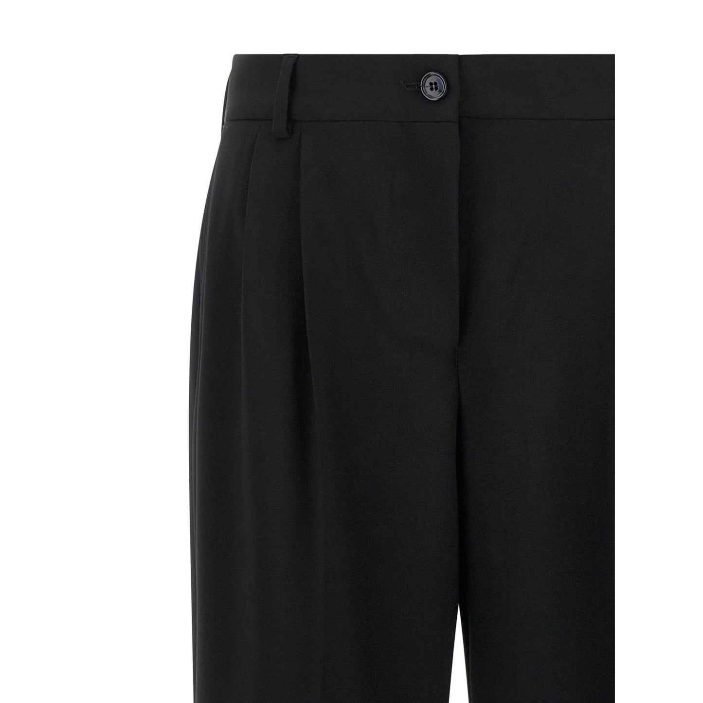 Dolce & Gabbana Black Virgin Wool Casual Pants