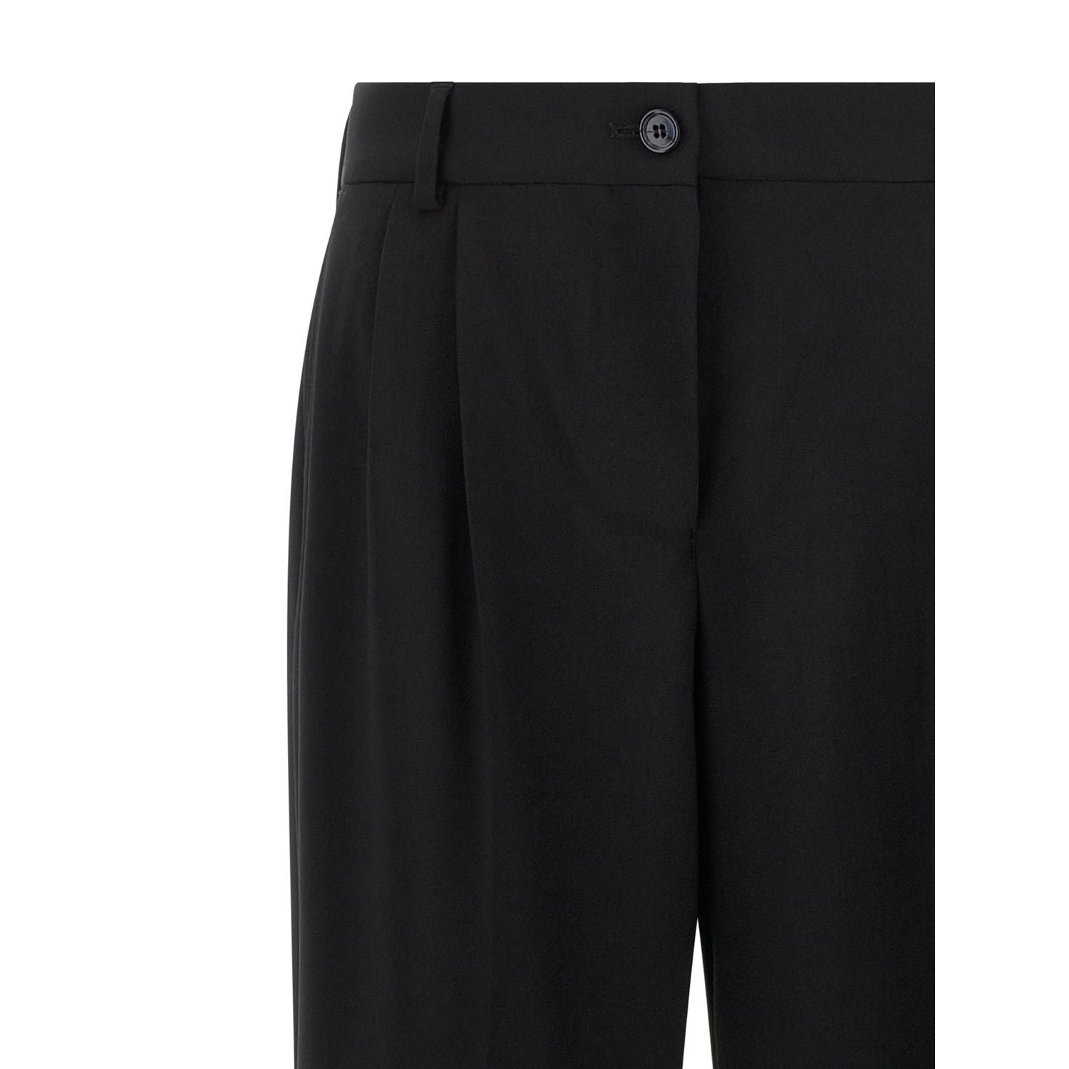 Dolce & Gabbana Black Virgin Wool Casual Pants