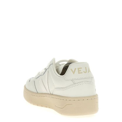 Veja White Leather Low Top Sneakers
