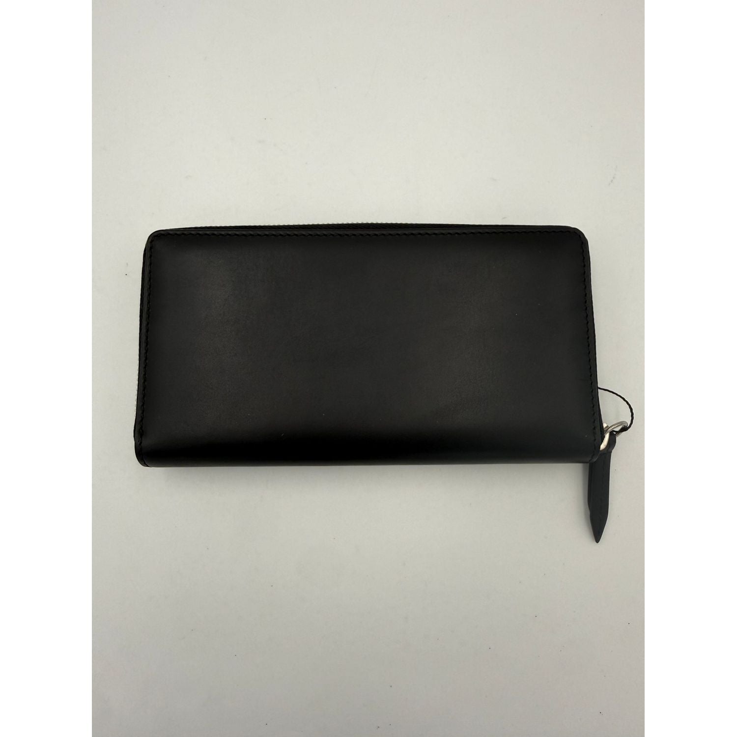 Gucci GUCCI Zip Black Front Logo Embossed Wallet