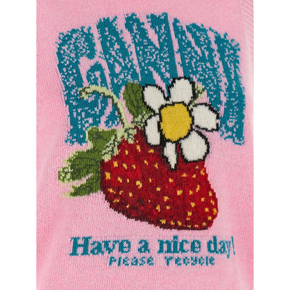 Ganni Multicolor Wool Sleeveles Sweater
