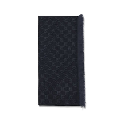 Gucci Black Wool Oves Aries Scarf