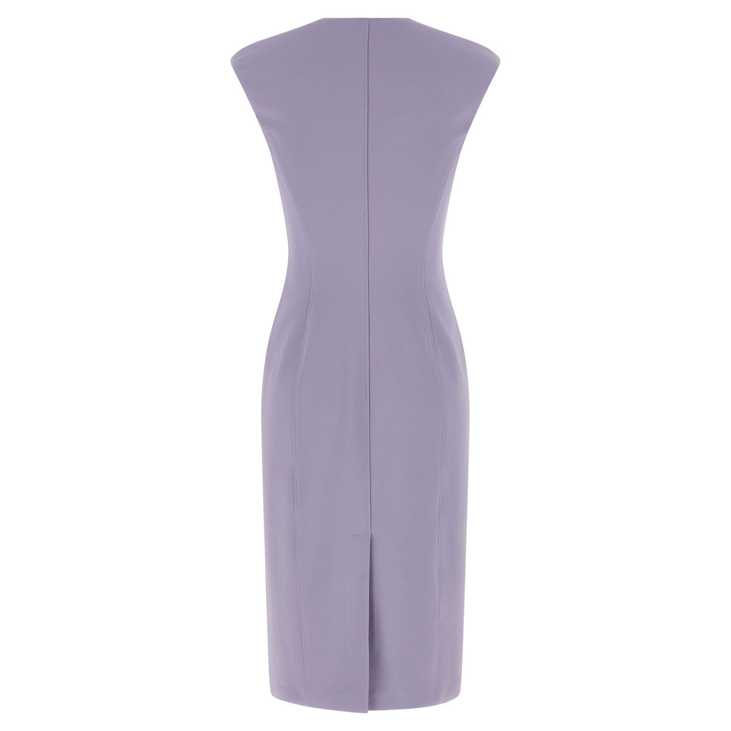 Elisabetta Franchi Purple Polyester Midi Dress