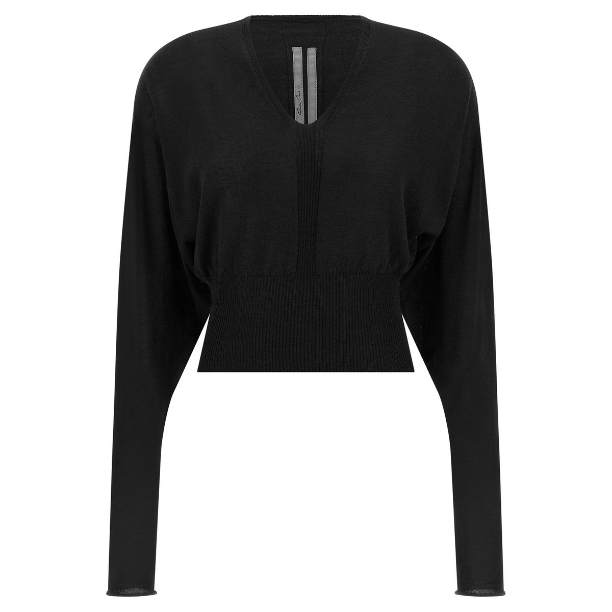 Rick Owens Black Cotton Sweatshirt