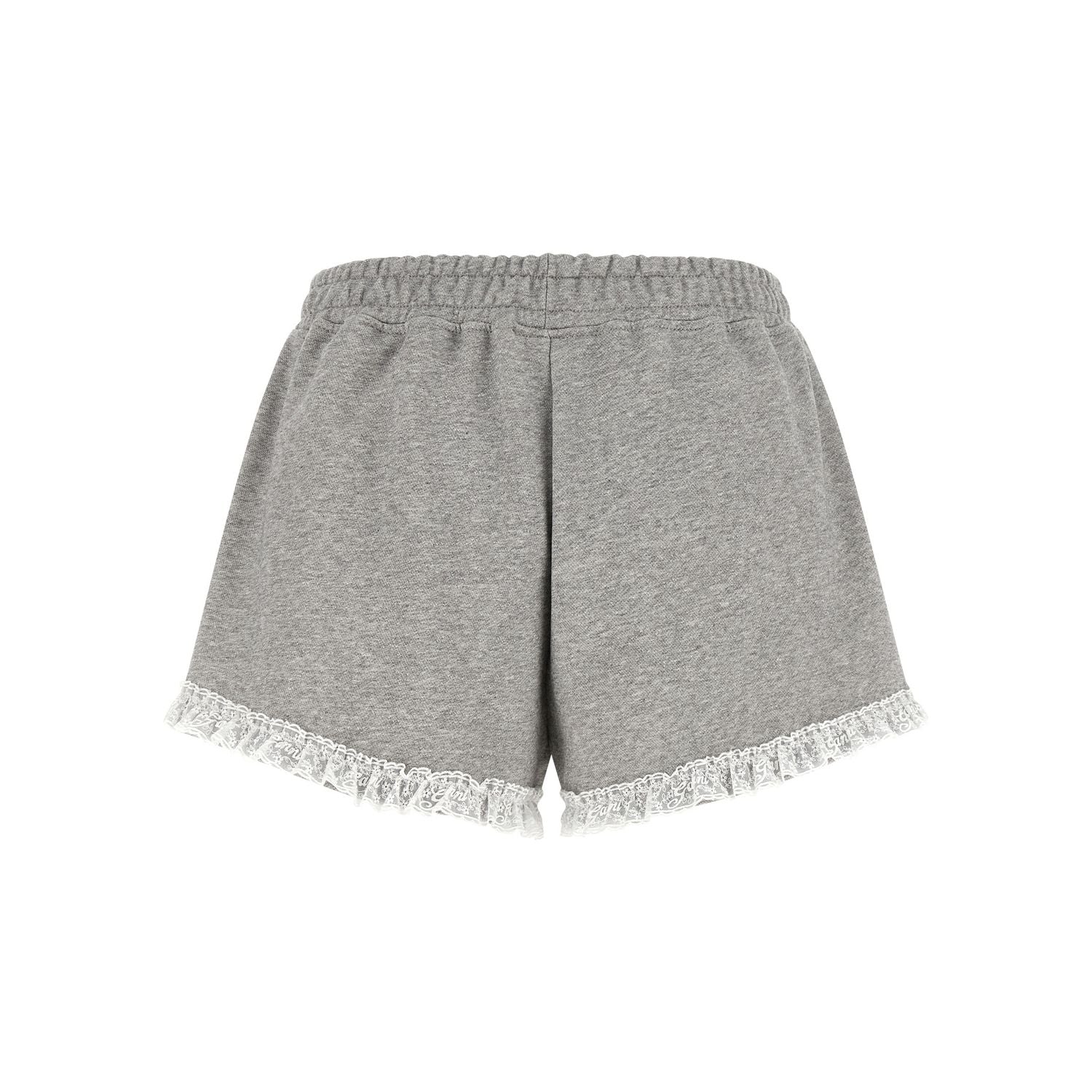 Ganni Gray Organic Cotton Bermuda Shorts