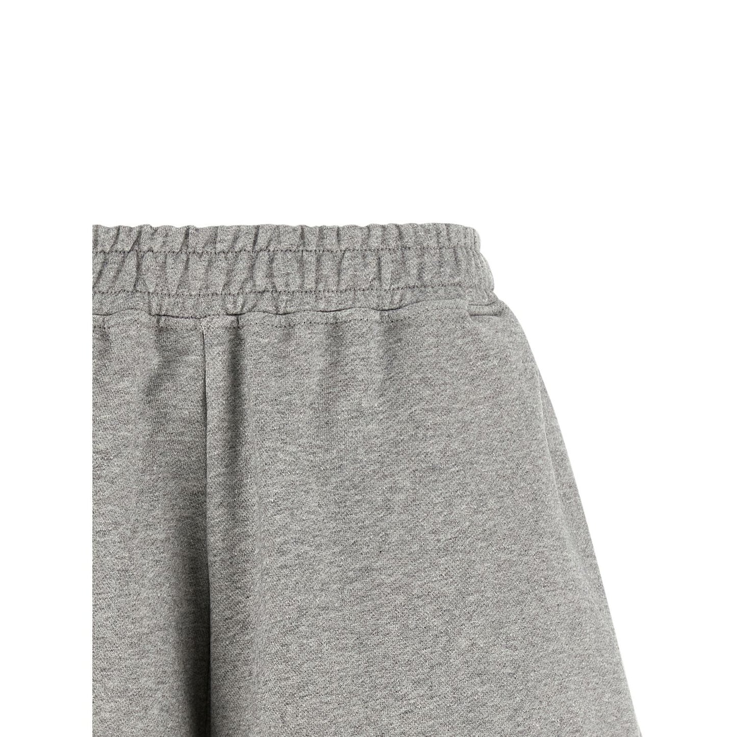 Ganni Gray Organic Cotton Bermuda Shorts