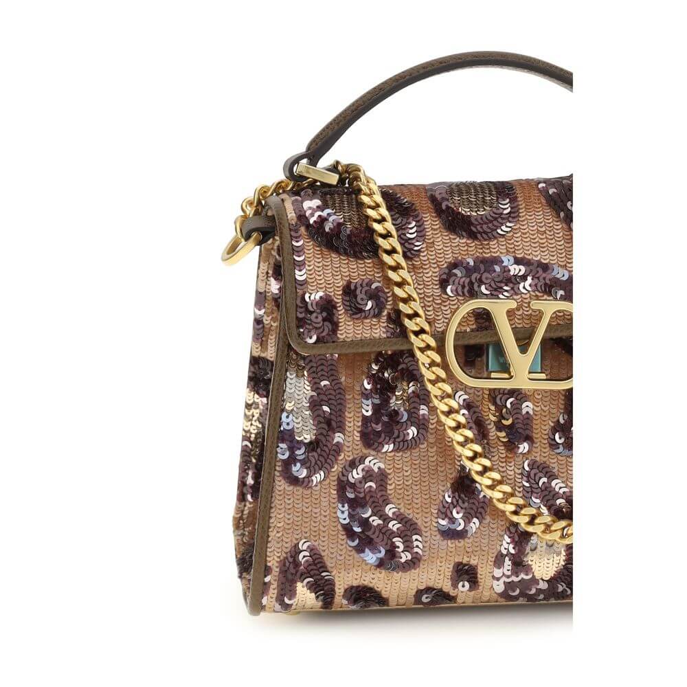 Valentino Garavani Multicolor The Vsling Embroidered Animalier Handbag