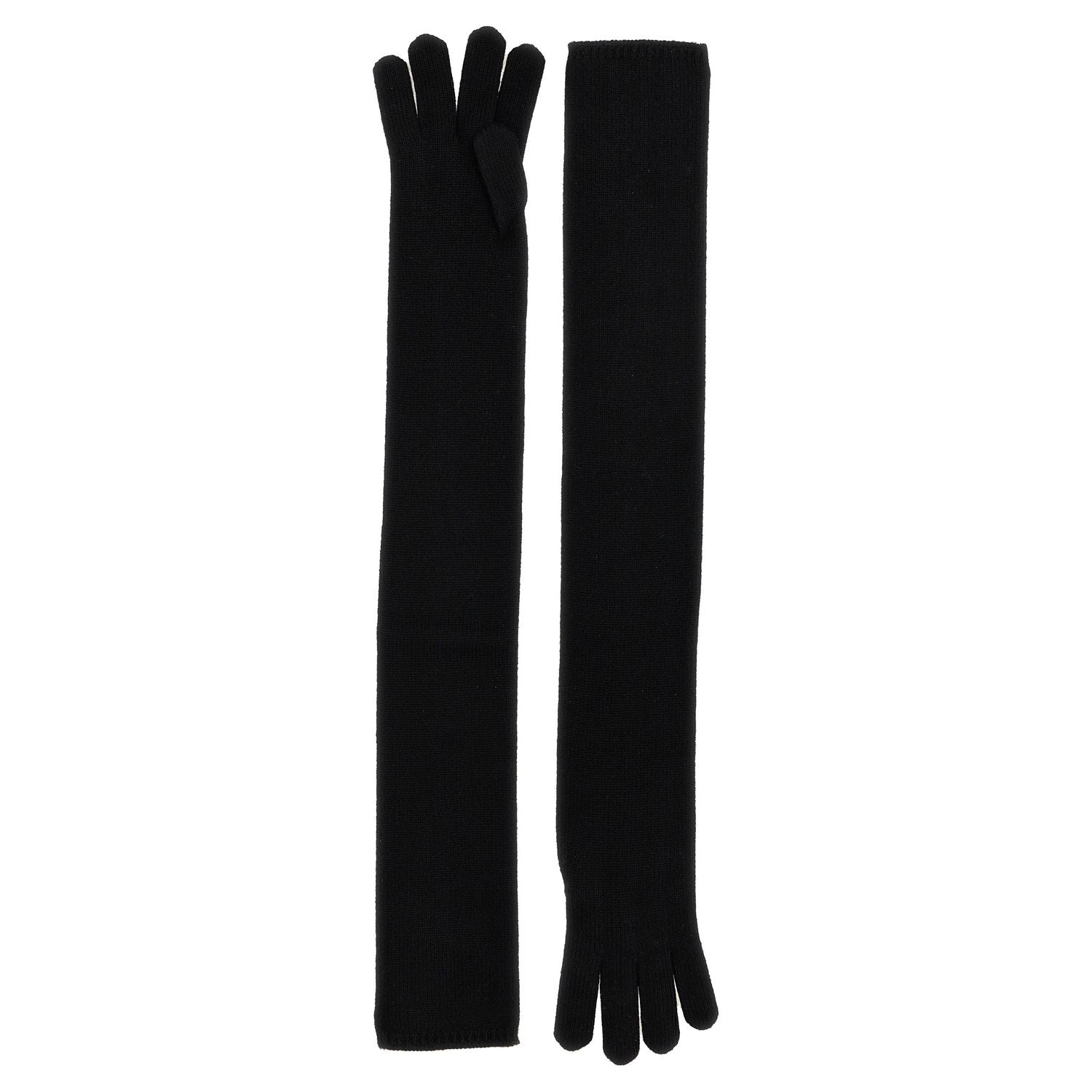 Max Mara Black Cashmere Gloves