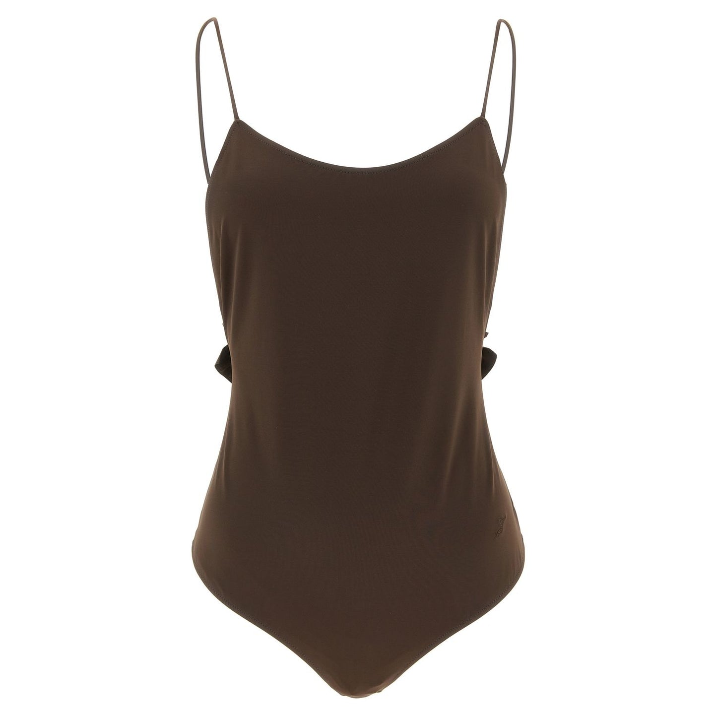 Jacquemus Brown Polyamide One-Piece Swimsuit
