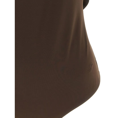 Jacquemus Brown Polyamide One-Piece Swimsuit
