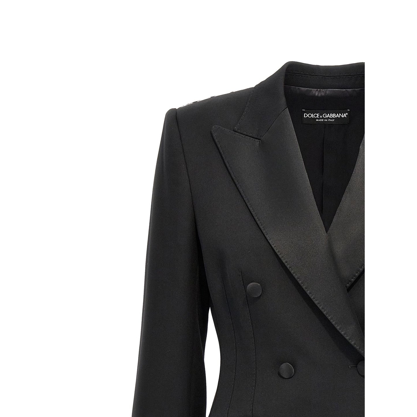Dolce & Gabbana Black Virgin Wool Blazer