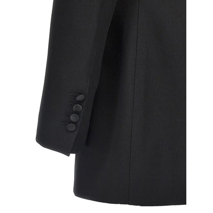 Dolce & Gabbana Black Virgin Wool Blazer