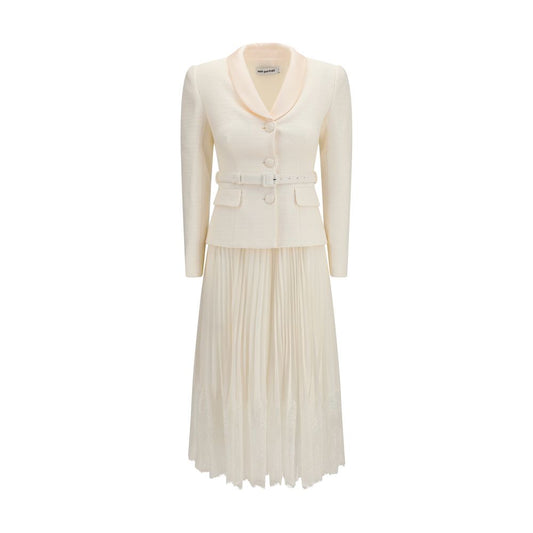Self-Portrait Beige Polyester Cocktail Dress