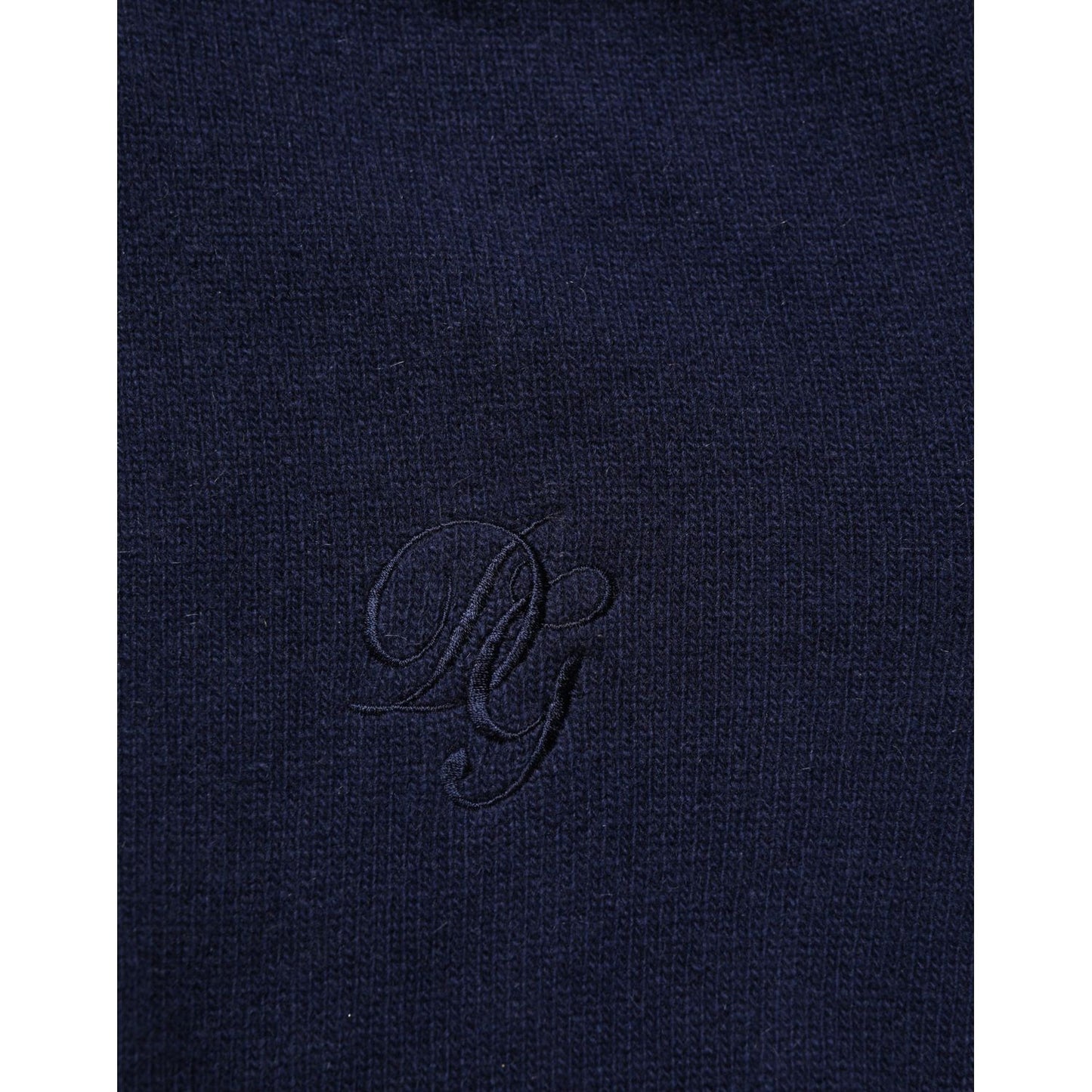 Dolce & Gabbana Blue Wool Knit Turtleneck Pullover Sweater