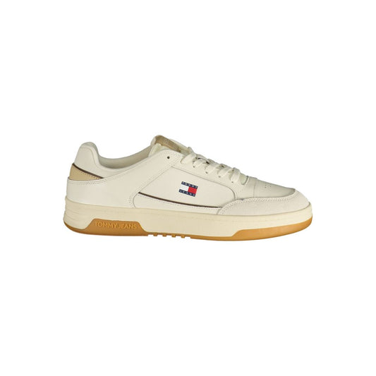 Tommy Hilfiger White Polyurethane Men's Sneaker