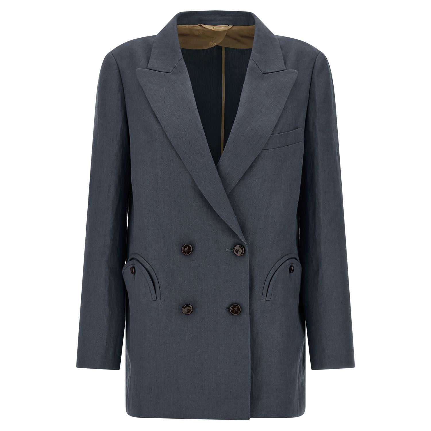 Blazé Milano Blue Linen Blazer