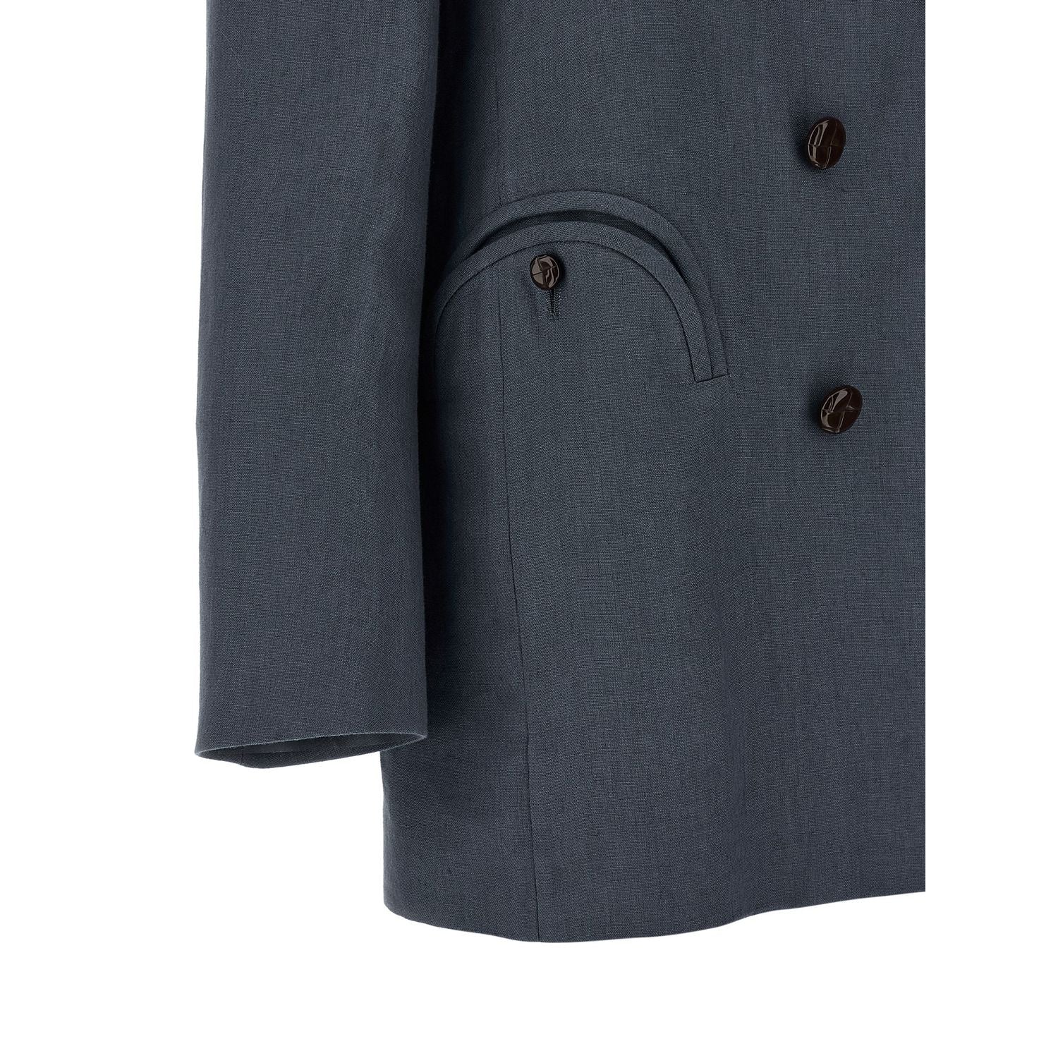 Blazé Milano Blue Linen Blazer