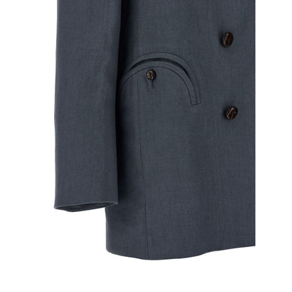 Blazé Milano Blue Linen Blazer