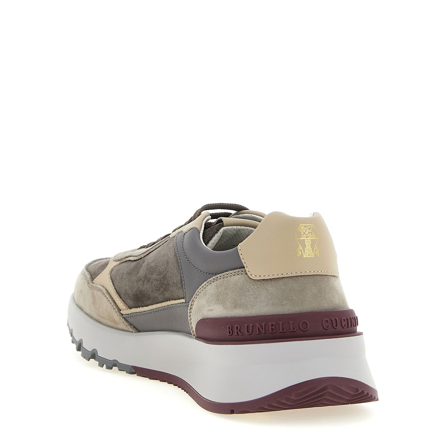 Brunello Cucinelli Multicolor Calfskin Athletic Sneakers
