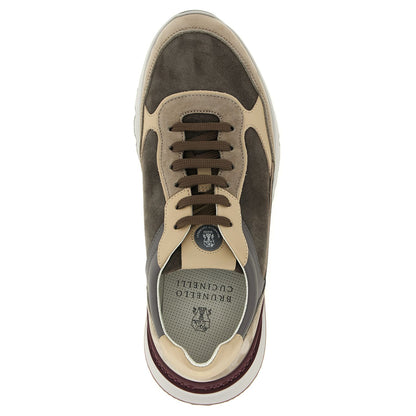 Brunello Cucinelli Multicolor Calfskin Athletic Sneakers