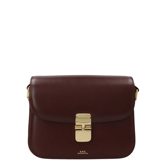 A.P.C. Bordeaux Cowhide Crossbody Bag