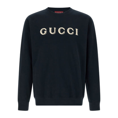 Gucci Blue Cotton Sweatshirt
