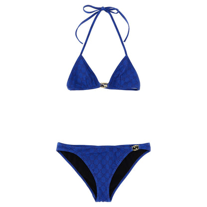 Gucci Blue Fabric Bikini